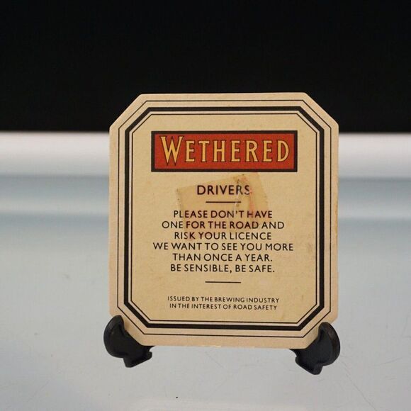 4 Vintage Coasters Wethereds Badger Truman Long John Beer Brewery Distillery - Picture 4 of 10